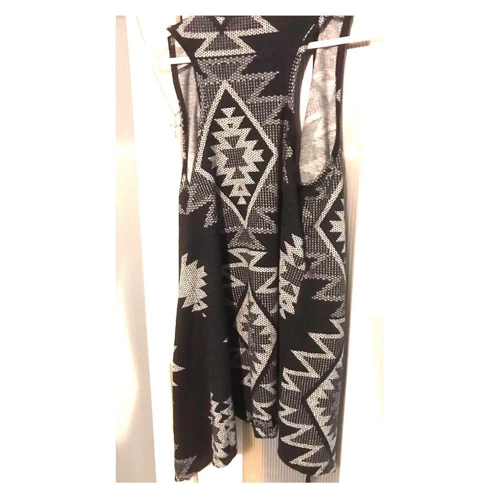 Long cardigan vest